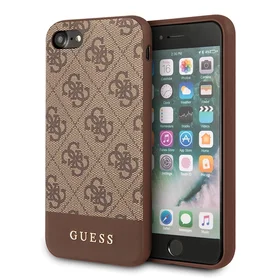 Guess 4G Stripe Collection viedtālruņa apvalks iPhone 7 / 8 / SE 2020 / SE 2022 - Brūns