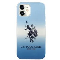 US Polo Assn. Gradient Pattern Collection iPhone 12 mini viedtālruņa apvalks - zils