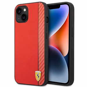 Viedtālruņa apvalks Ferrari FEHCP14MAXRE iPhone 14 Plus 6.7 sarkans ogļu šķiedras apvalks