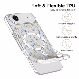 Tech-Protect FlexAir Magnētiskais viedtālruņa apvalks iPhone 17 Air - Margrietiņas ar lapām