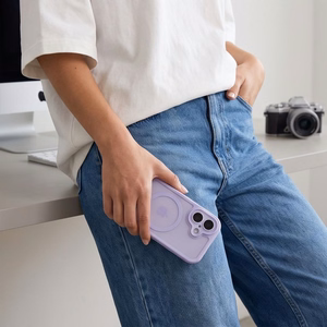 Tech-Protect MagPeak MagSafe CC  iPhone 17 vāciņš, matēti violets