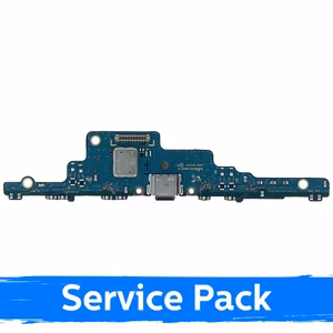 Разъём зарядки для Samsung T730 / T733 Tab S7 FE с шлейфом / серебристый (Service Pack)