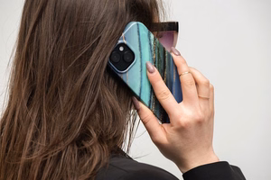 FORCELL F-PROTECT Mirage viedtālruņa apvalks saderīgs ar MagSafe IPHONE 15 Plus nefrīta marmors