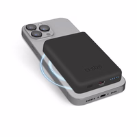 SBS TEBB5000MAG1CK Bezvadu portatīvais lādētājs 5000 mAh USB-C, saderīga ar MagSafe - melna