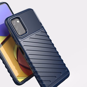 Thunder Case elastīgs izturīgs stingrs apvalks TPU apvalks Samsung Galaxy A03s melns