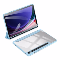 Dux Ducis Toby planšetdatora apvalks ar vāku un statīvu Samsung Galaxy Tab S9 / S9 FE - zils