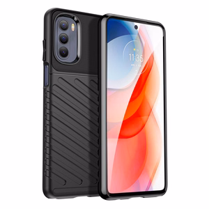 Thunder Case гибкий бронированный чехол для Motorola Moto G Stylus 2022 чёрный