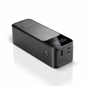 Powerbank 27 000mAh, 1x USB, 2x USB-C, 162,5W, QC4+, flashlight, LCD screen, black