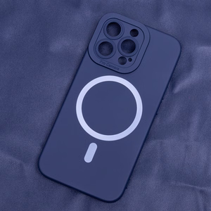 Silikona Mag futrālis iPhone 15 Plus 6,7" tumši zils