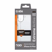 SBS Extreme Active D3O apvalks iPhone 16 Plus - caurspīdīgs