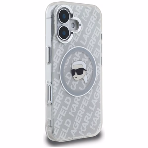 Karl Lagerfeld IML Karl Head Logo MagSafe maciņš iPhone 16 - pelēks