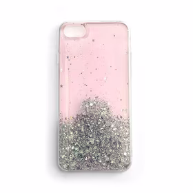 Wozinsky Star Glitter Spīdīgs viedtālruņa apvalks iPhone 12 Pro Max rozā