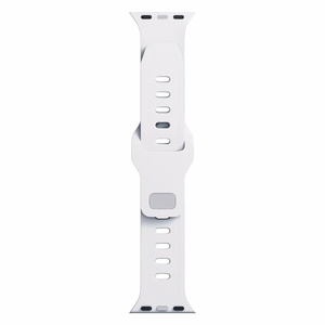 3mk silikona siksniņa Apple Watch, 38/40/41/42 mm, balts, mazais izmērs