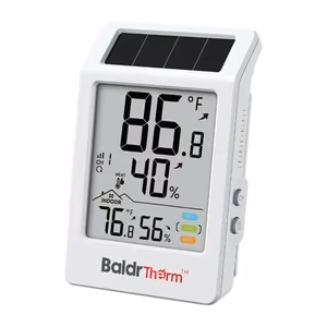 BALDRTHERM B0707 ar saules enerģiju darbināms termohigrometrs
