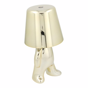 Galda lampa pie gultas GOLD MAN Art Deco stāvošs (versija 8) MLTL