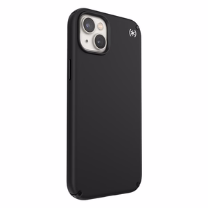 Speck Presidio2 Pro MagSafe vāciņš ierīcei iPhone 15 Plus / 14 Plus, ar Microban pretmikrobu aizsardzību, “Black / Black / White” krāsu kombinācija