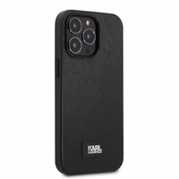 Karl Lagerfeld KLHCP13XSFMP2K Viedtālruņa apvalks iPhone 13 Pro Max 6.7" - melns (m) Saffiano Plaque