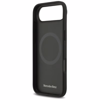 Mercedes Ādas Zvaigznes Raksts Svītras Magnētiskais viedtālruņa apvalks iPhone Air - melns