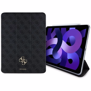 Guess GUFC13RM24PS4SGK iPad Air 13" 2024 melns/melns Magnētiskais 4G Liels Logotips