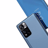 Clear View viedtālruņa apvalks ar atveramu vāciņu Huawei nova 8i melns