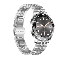 Blavec viedpulkstenis M-02 Business AMOLED pilna skāriena ar balss zvanu funkciju (SWM02-S) sudraba