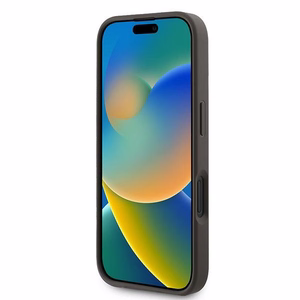 Guess 4G apakšējā svītra viedtālruņa apvalks iPhone 16 Plus 6.7" - brūna