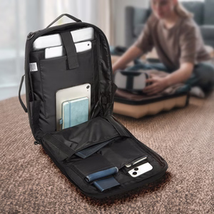 Wozinsky Premium 15,6'' klēpjdatora mugursoma / soma ar siksnu - melna