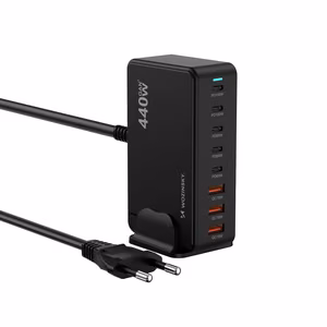 Wozinsky WSL-440 440W Gan QC3 Charging Station - Black