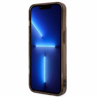 Guess GUHCP14LHGPLHC iPhone 14 Pro 6.1 okera krāsa kietais viedtālruņa apvalks Porcelain Collection