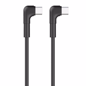 Maxlife MXUC-09 leņķa kabelis USB-C - USB-C 1,0 m 60W melns