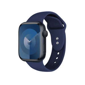 Crong Liquid siksniņa Apple Watch 44 / 45 / 46 / 49 mm, tumši zila