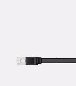 Ugreen плоский интернет сетевой кабель Ethernet patch cord RJ45 Cat 6 UTP 1000 Mbps 2 m черный (50185)