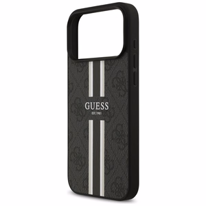 GUESS чехол для IPHONE 17 Pro Max совместимый с MagSafe GUHMP17XP4RPSK (4G Printed Stripes) чёрный