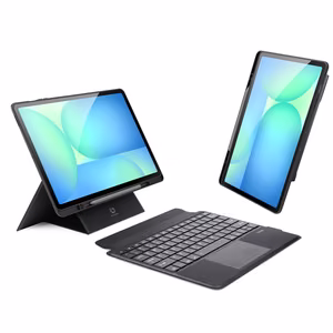 Чехол-клавиатура Dux Ducis серии DK для Samsung Tab S10 FE+ (Plus) с подсветкой, чёрный