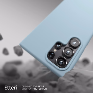 Etteri Silikona Mag maciņš for Samsung Galaxy S25 Ultra gaiši zils