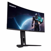 GIGABYTE MO34WQC2 34" OLED WQHD Curved Gaming Monitor - 3440 x 1440, 240Hz, 0.03ms, KVM, 250 cd/m², FreeSync Premium Pro, DisplayHDR True melns 400, HDMI 2.1, Displayport 1.4