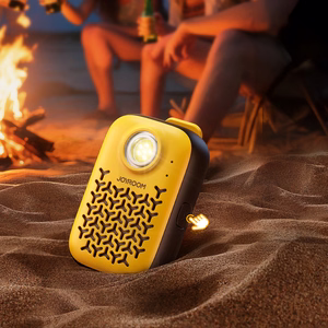 Joyroom Maya JR-MS03 portatīvs Bluetooth skaļrunis ar iebūvētu lukturīti, izturīgs - dzeltens