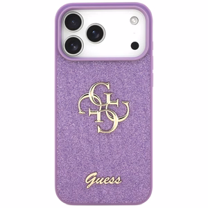 Guess Fixed Glitter Big 4G case for iPhone 17 Pro Max - purple