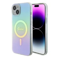 Guess GUHMP15MHITSQ iPhone 15 Plus 6.7" tirkīza/tirkīza cietais apvalks IML Iridescent MagSafe