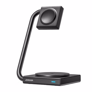Joyroom JR-WQN05 15W MagSafe / Qi 2-in-1 salokāmais indukcijas lādētājs - melns