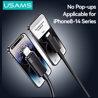 Kabelis USAMS U94 12W Lightning uz USB-A 1m melns