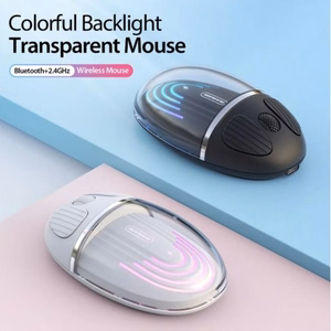 Dux Ducis CM bezvadu Bluetooth pele balta / caurspīdīga