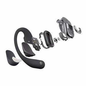 SHOKZ OpenFit 2+ austiņas bezvadu auss āķis, ausī zvaniem/mūzikai Bluetooth melnas