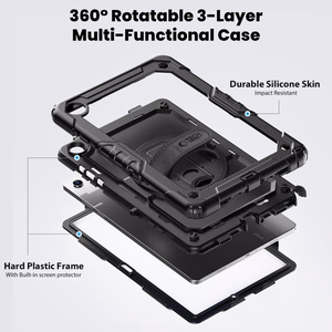 Tech-Protect Solid macins priekš Samsung Galaxy Tab A9+ / A11+ Plus 11.0 X210 / X215 / X216 / X230 / X235 / X236 - Melns