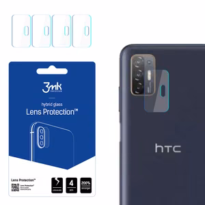 3MK FLEXIBLE GLASS LENS hibrīda stikls PROTECT HTC DESIRE 21 PRO 5G priekš 4 gab. kamerai