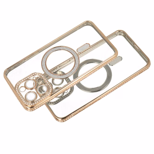 Bling Magnētiskais viedtālruņa apvalks Samsung Galaxy A35 5G zelta