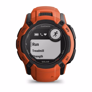 Garmin Instinct 2X Solar 2,79 cm (1,1") MIP, 50 mm, digitāls 176 × 176 pikseļu skārienekrāns, sarkans, GPS (satelīts)