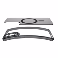 Spigen Ultra Hybrid Mag viedtālruņa apvalks ar MagSafe Samsung Galaxy S25 Edge - melns caurspīdīgs