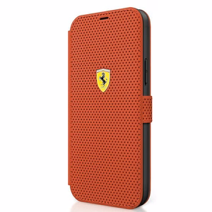 Ferrari FESPEFLBKP12SRE iPhone 12 mini 5.4" красный/красный книжка On Track Perforated