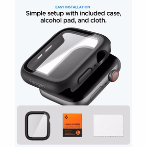 Spigen Thin Fit 360 maciņš modelim Apple Watch 44 mm – melns